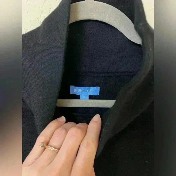 Burgess Lauren tunic mockneck sweater cotton + cashmere size small - Picture 6 of 10